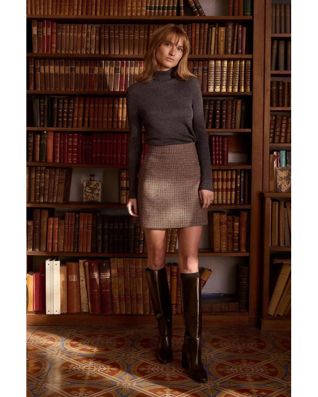 Jupe courte MOLLY BRACKEN Marron