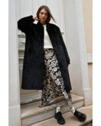 Jupe longue boheme imprimé MOLLY BRACKEN NOIR