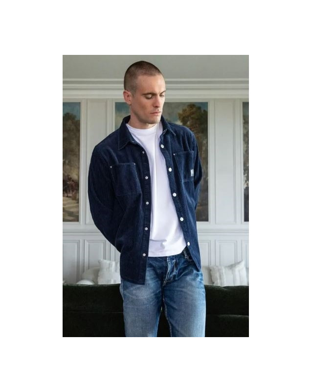 Sur Chemise LE TEMPS DES CERISES Marine