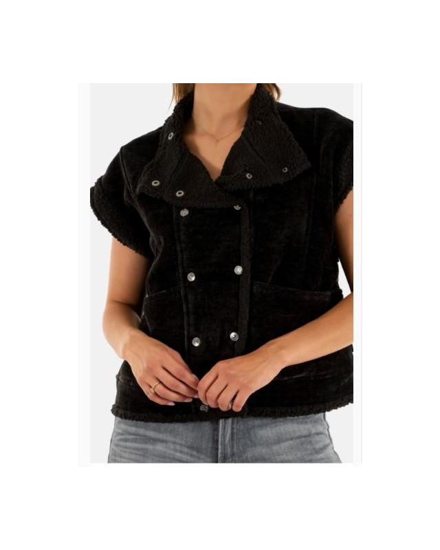 Veste sans Manche FUJI LE TEMPS DES CERISES Noir