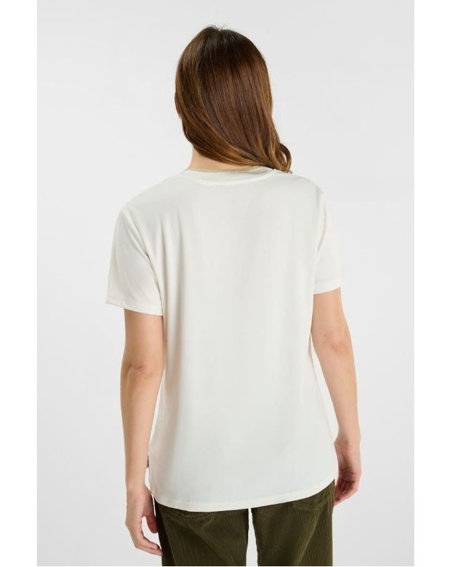 Tee Shirt col v fuka LE TEMPS DES CERISES Blanc