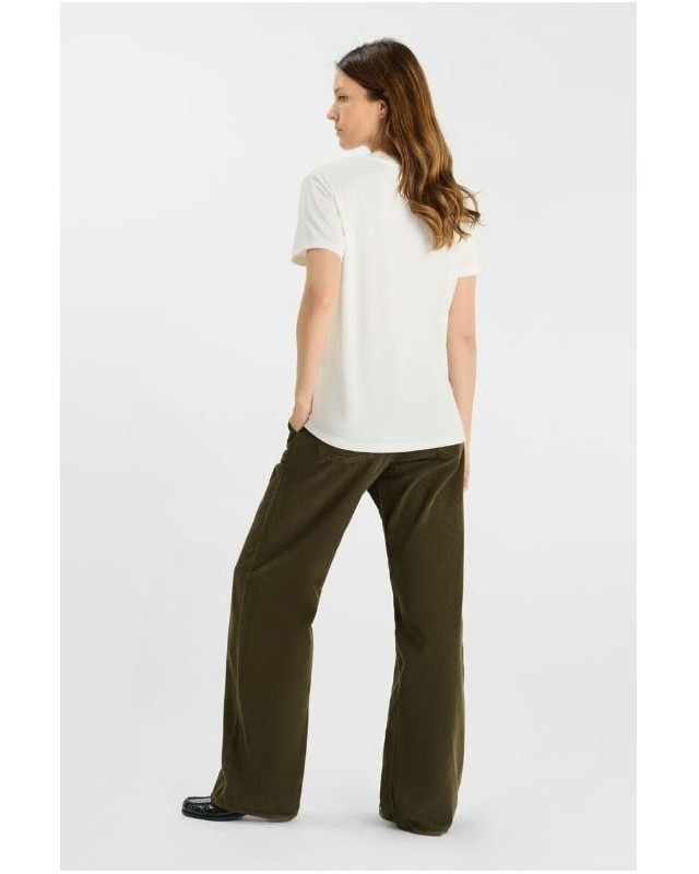 Tee Shirt col v fuka LE TEMPS DES CERISES Blanc