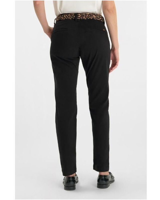Pantalon Chino Kristin LE TEMPS DES CERISES Noir