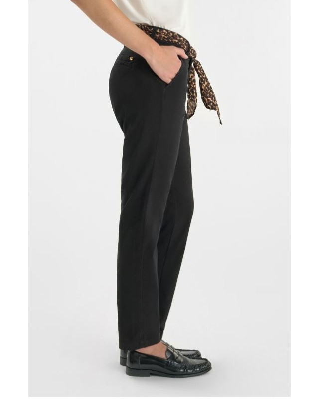Pantalon Chino Kristin LE TEMPS DES CERISES Noir