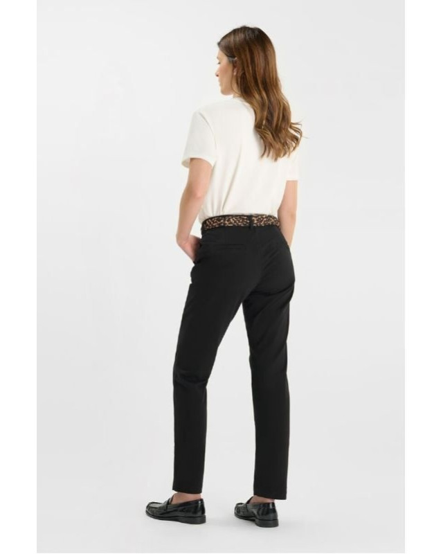Pantalon Chino Kristin LE TEMPS DES CERISES Noir