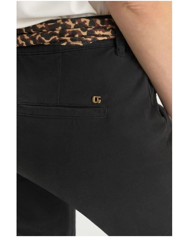 Pantalon Chino Kristin LE TEMPS DES CERISES Noir