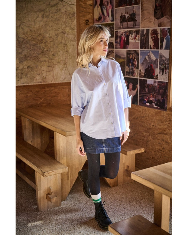 Jupe courte jim LAURE+MAX denim brut