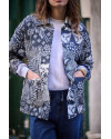 veste courte veronika  LAURE+MAX imp indigo