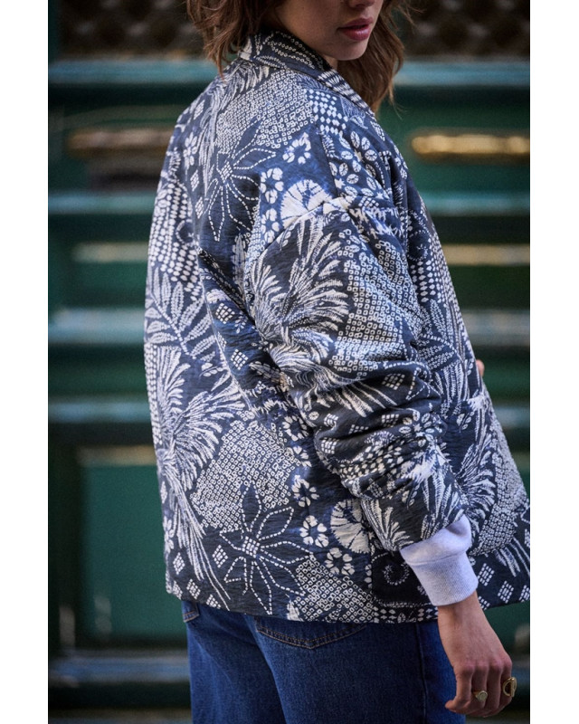 veste courte veronika  LAURE+MAX imp indigo