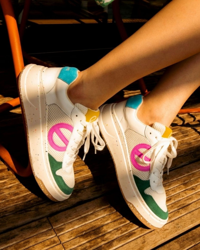 Baskets Bridget NO NAME white/pink