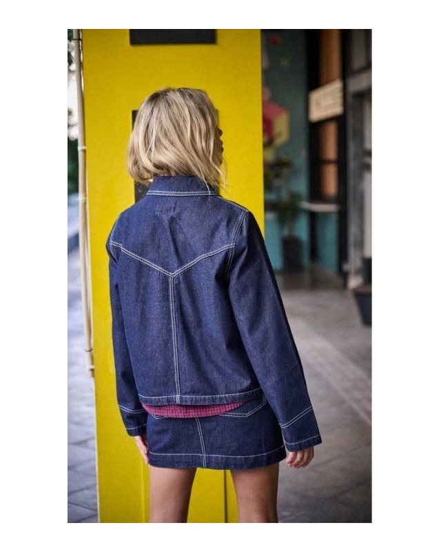 Veste courte vicka LAURE+ MAX denim brut