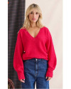 Pull col V maggy LAURE + MAX Rose