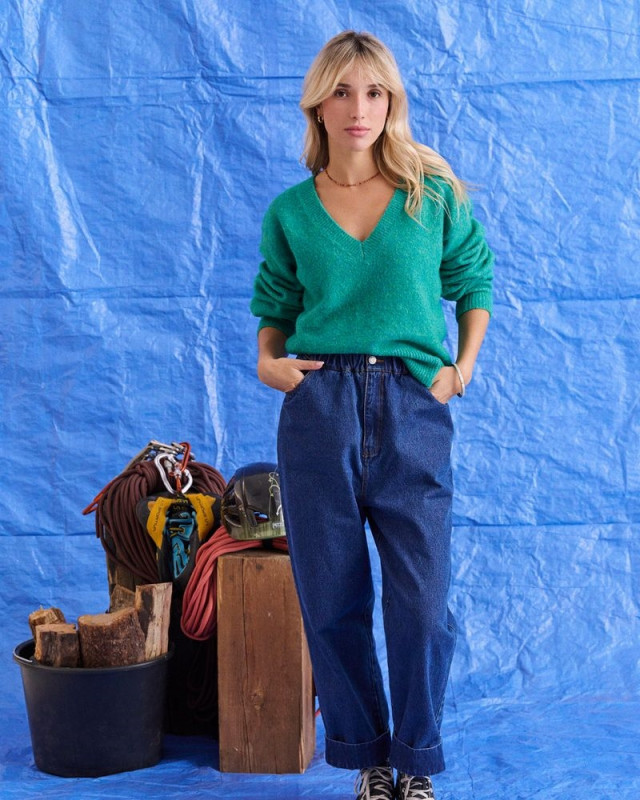 Pull col V maggy LAURE + MAX Vert