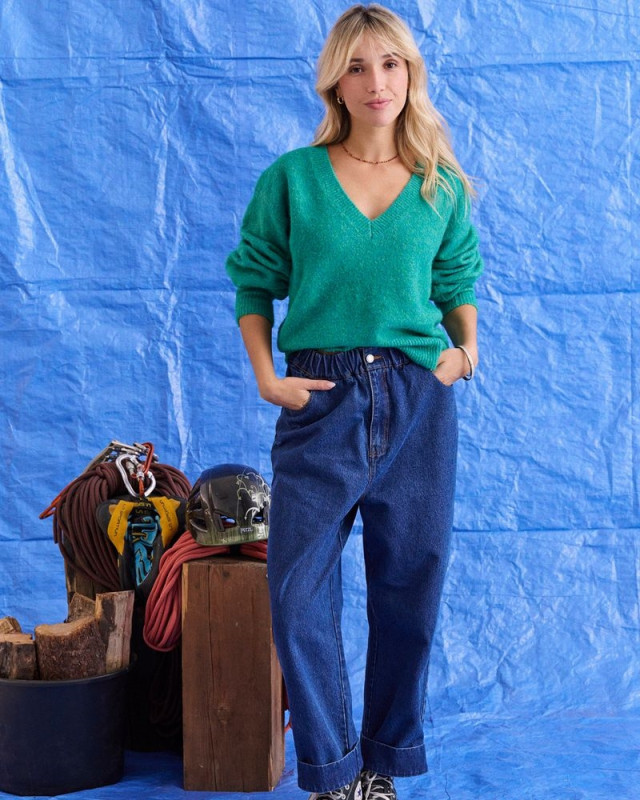 Pull col V maggy LAURE + MAX Vert