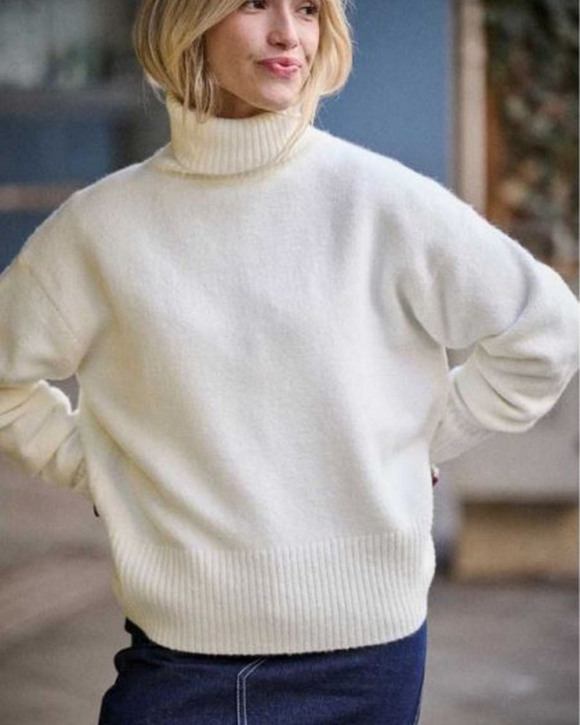 Pull Malo LAURE+MAX Blanc