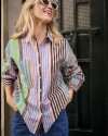 Chemise calanque rayé LAURE+ MAX rayures multi