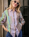 Chemise calanque rayé LAURE+ MAX rayures multi
