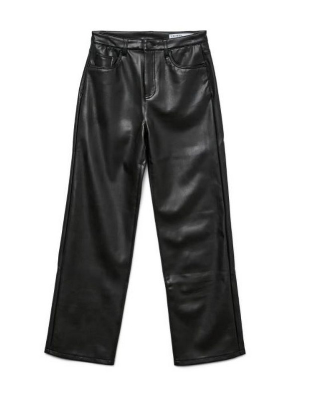 pantalon large PU tessa VERO MODA Noir