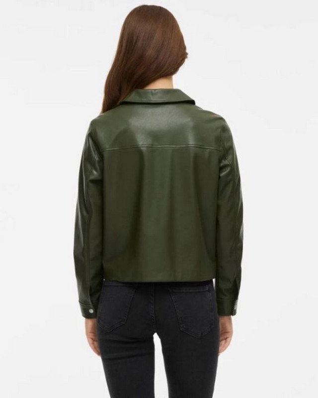 Veste courte vihellium 14107793 VILA kaki