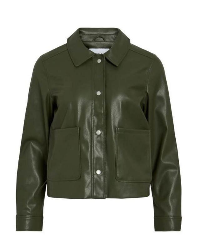 Veste courte vihellium 14107793 VILA kaki