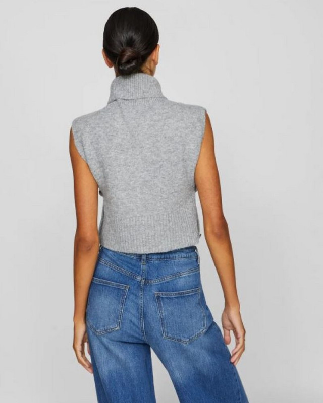 Pull sans manches 14089425 vilyla VILA gris