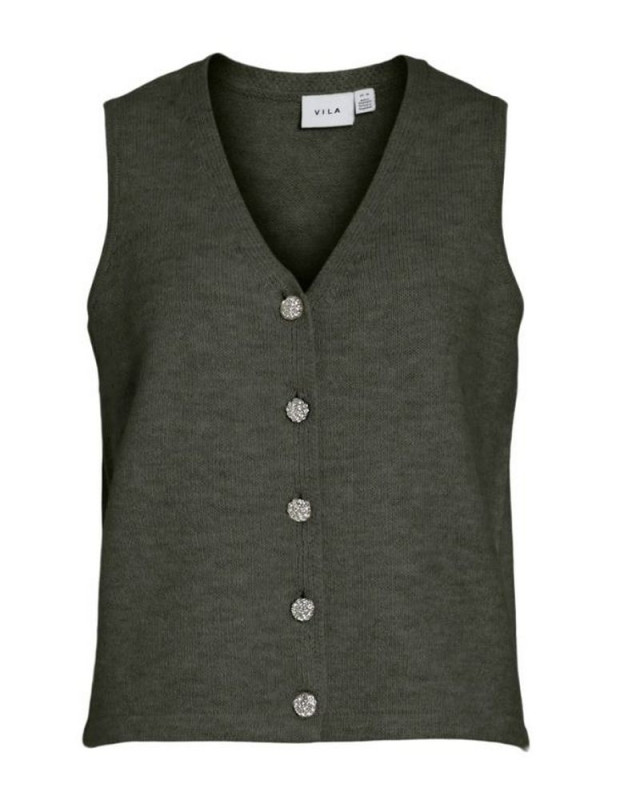 Gilet sans manche 14102603 Vilyla VILA kaki