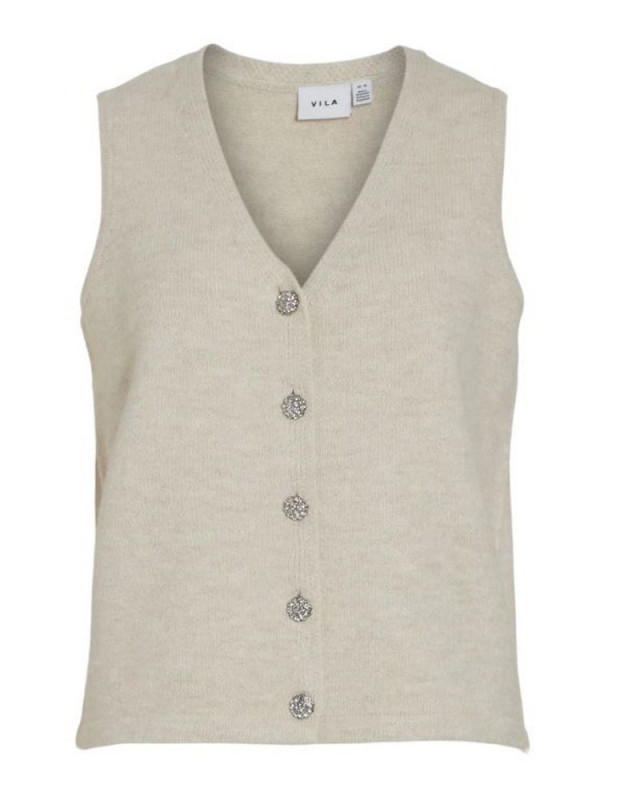 Gilet sans manche 14102603 Vilyla VILA Blanc