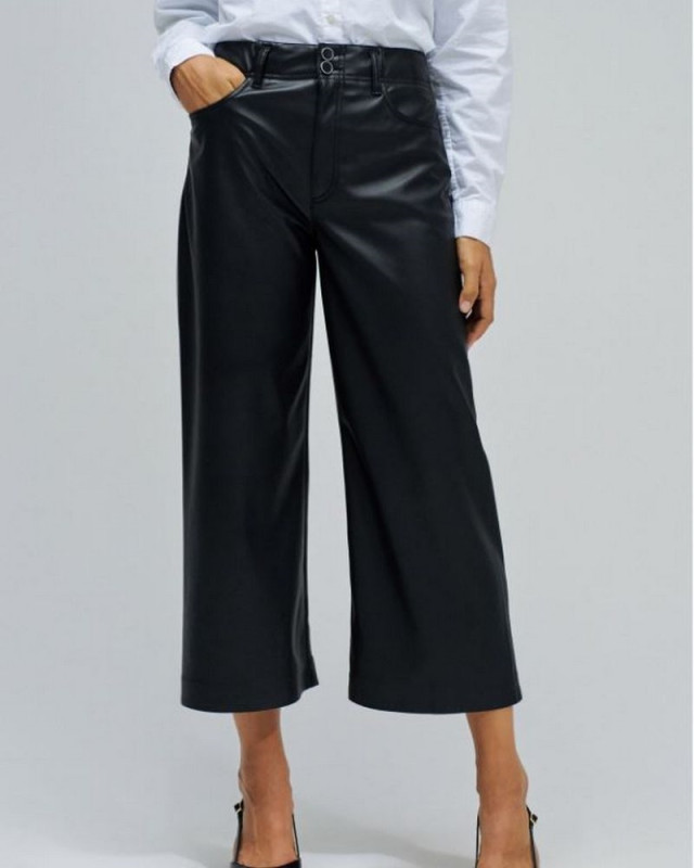 Pantalon large true cropped SALSA Noir