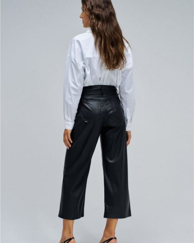 Pantalon large true cropped SALSA Noir