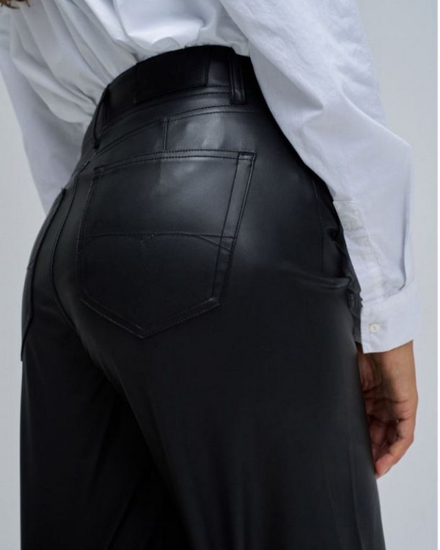 Pantalon large true cropped SALSA Noir