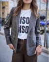 Veste blazer vlady LAURE+MAX carreaux