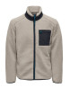 Veste polaire onsdallas ONLY &SONS silver lining d.navy + blues ashes