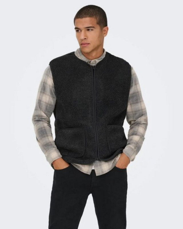 Gilet sans manche onstony ONLY & SONS Gris