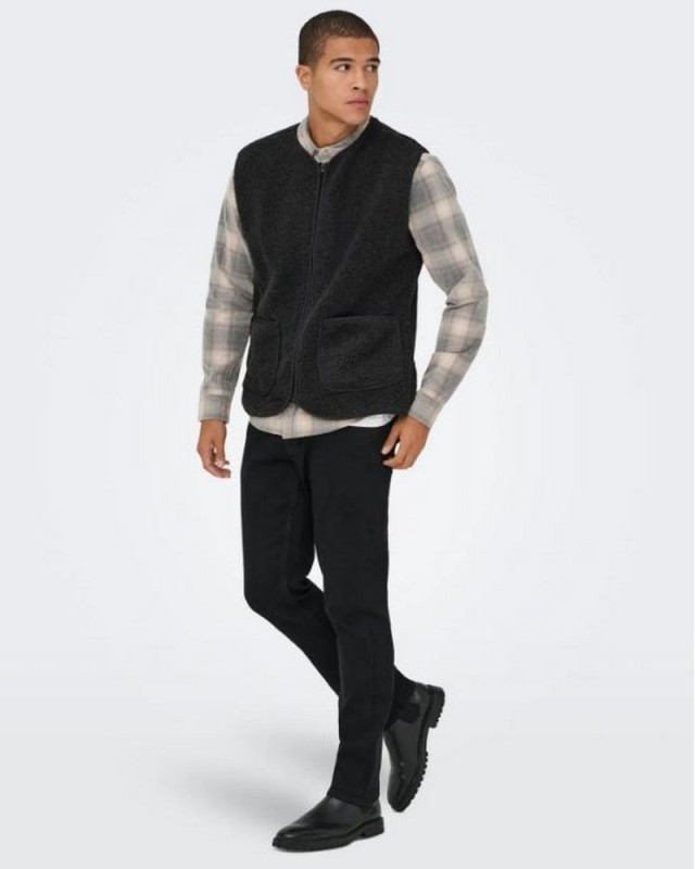 Gilet sans manche onstony ONLY & SONS Gris