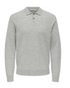 Pull col polo onsjay ONLY & SONS gris