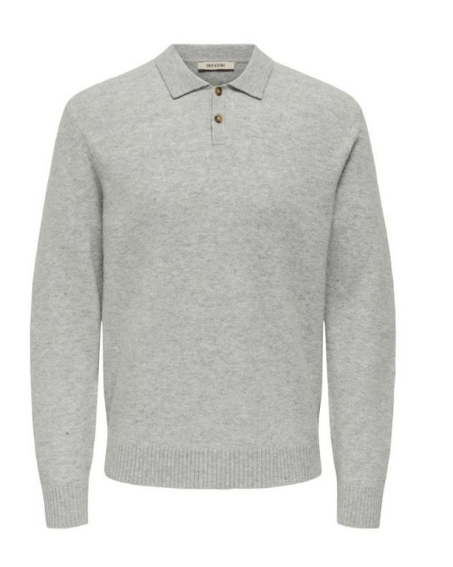 Pull col polo onsjay ONLY & SONS gris