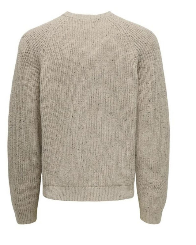 Pull Col Rond Onslitus Only&Sons Beige