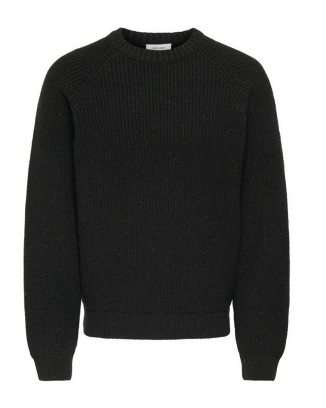 Pull Col Rond Onslitus Only&Sons Noir
