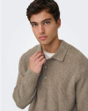 Pull col polo Onsdale Only&Sons walnut
