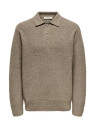 Pull col polo Onsdale Only&Sons walnut