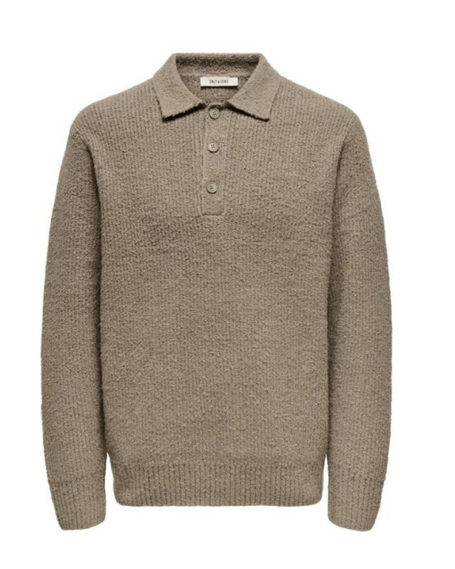 Pull col polo Onsdale Only&Sons walnut