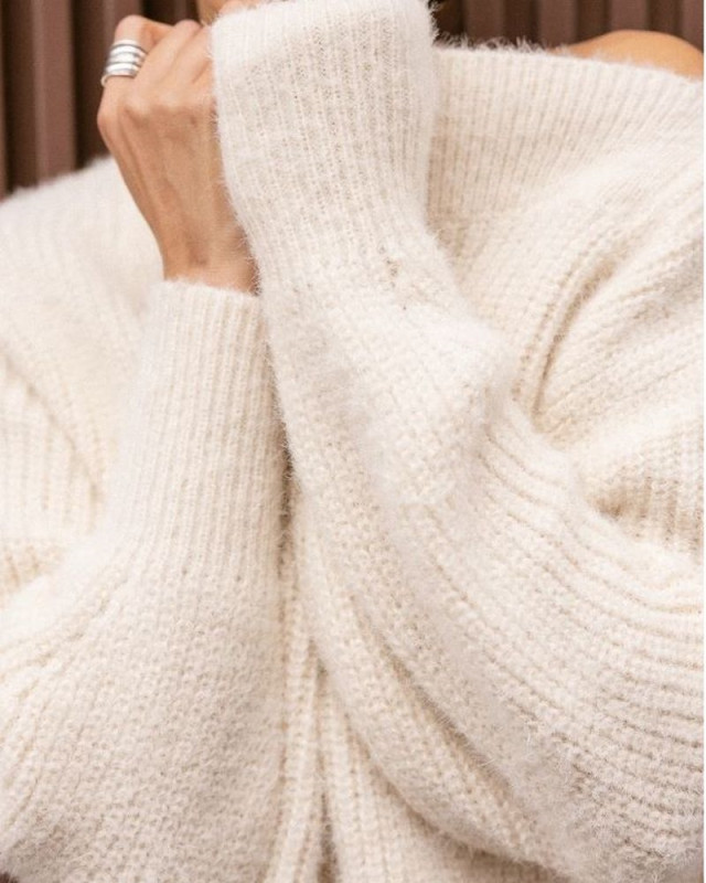 Pull en maille Peria FREEMAN Ecru