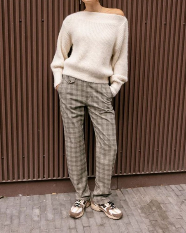 Pull en maille Peria FREEMAN Ecru