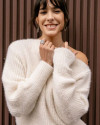 Pull en maille Peria FREEMAN Ecru