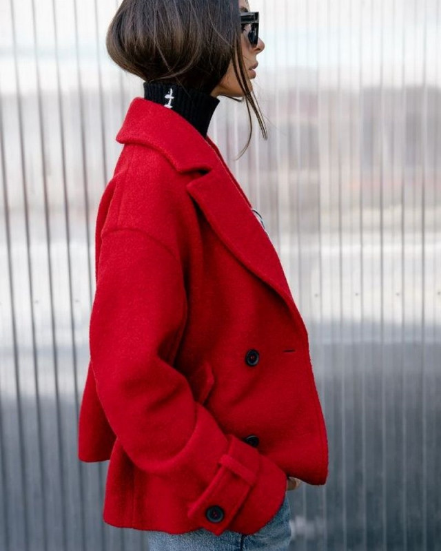 Manteau Vicky Boiled FREEMAN T PORTER f491 tango red