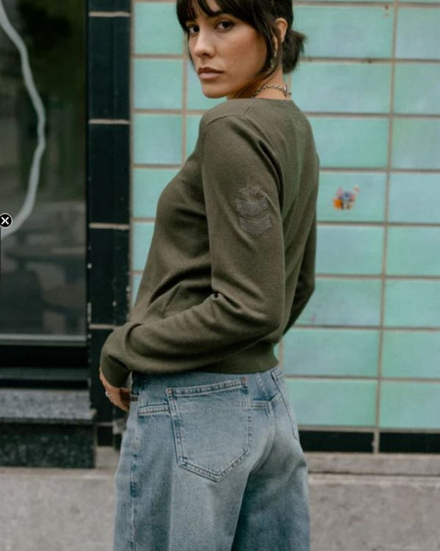 Pull col V Preem FREEMAN T PORTER f1113 grape leaf