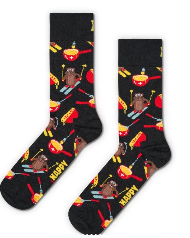 Chaussette French edition savoie sock HAPPY SOCKS Noir