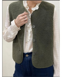 Gilet sans manche K202-384 IT HIPPIE Kaki