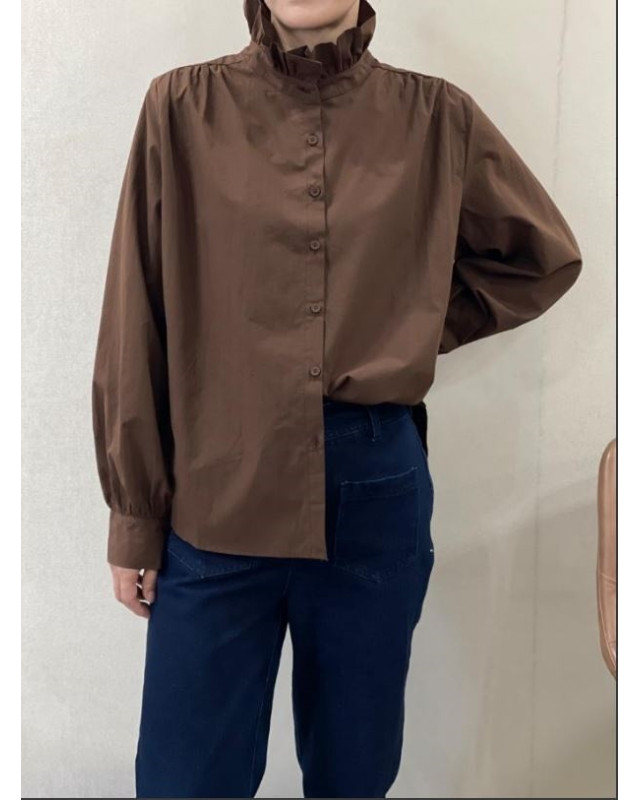 Chemisier M845-190 IT HIPPIE Marron