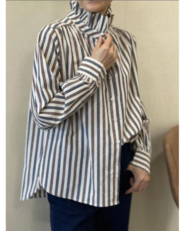 Chemisier M845-705 IT HIPPIE Marron